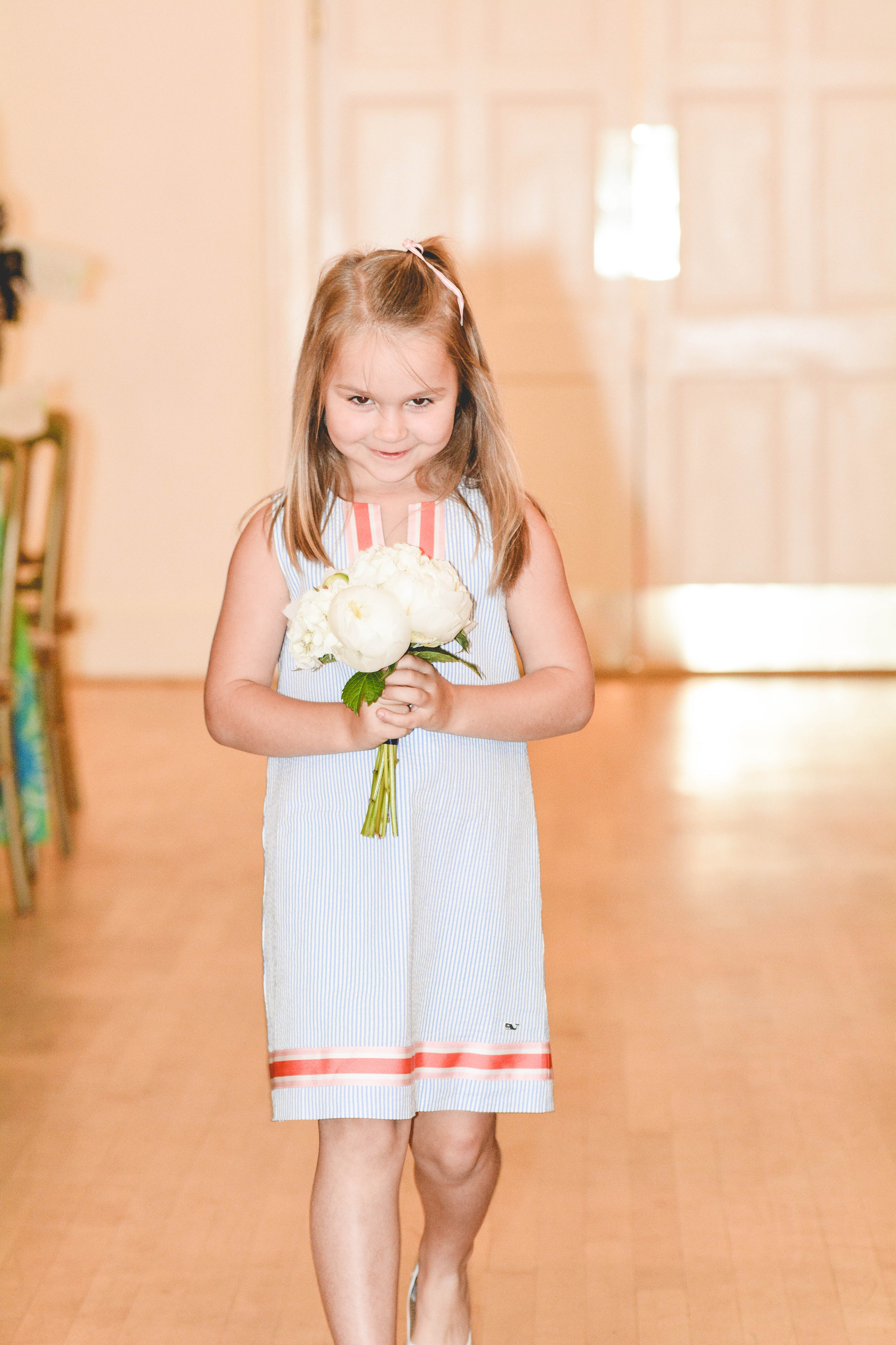 Atlanta wedding ceremony flower girl