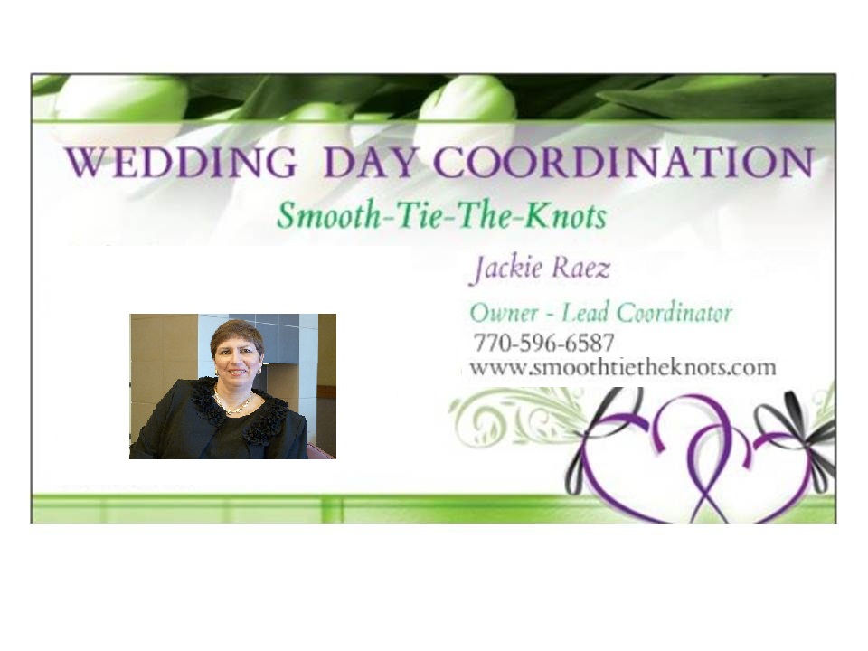 Smooth Ties the Knot business card with Jackie Raez