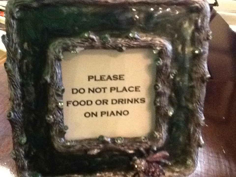 Piano at Stonehurst Place bed and breakfast wedding venue in Atlanta