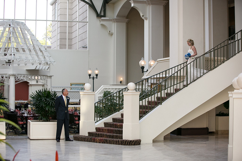 Bridal entrance pictures wedding ceremony at Chateau Elan Winery and Resort