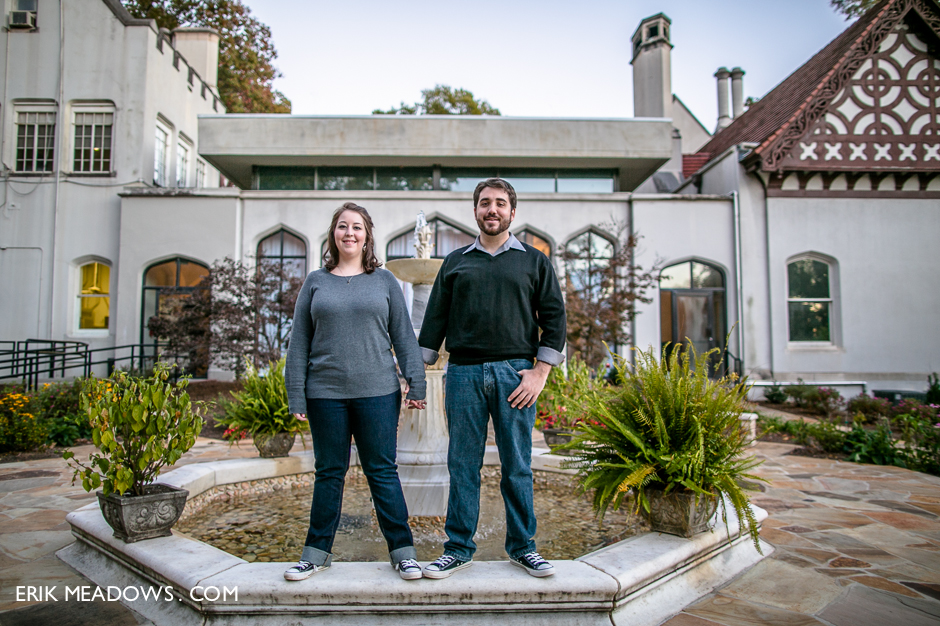 Callanwolde Garden Engagement Photography spot in Atlanta