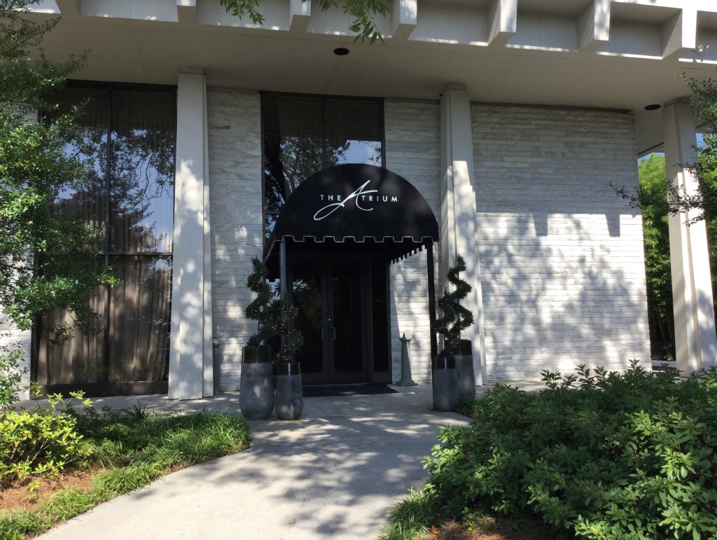 Entrance to The Atrium wedding venue in Norcross