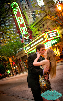 Engagement Photo Spots -- The Fox Theater in Atlanta