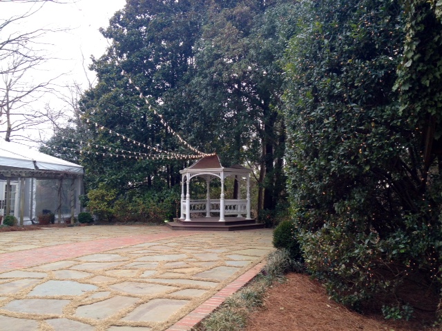 The garden gazebo at Flint Hill in historic Norcross