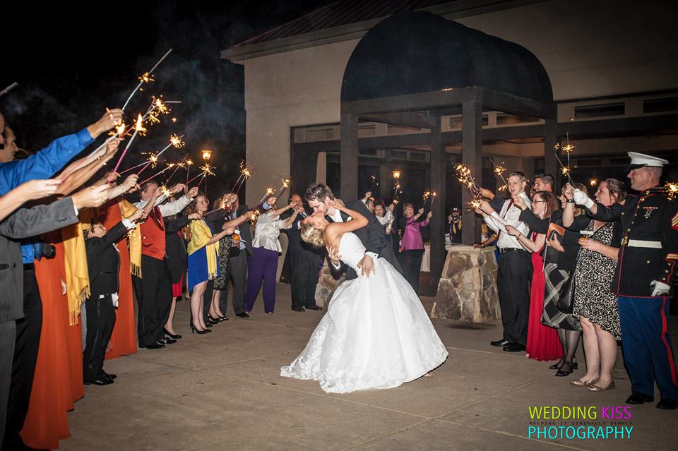 Bride and Groom sparkler exit at Lake Lanier Islands Weddings