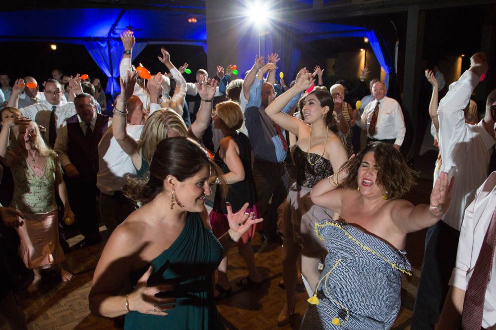Wedding guests enjoying the dance floor at a DJ Tod event