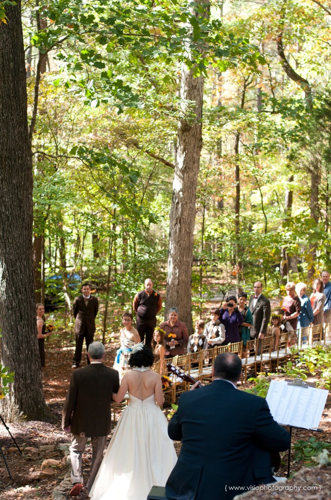 Outdoor fall wedding in Alpharetta