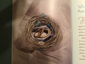 DIY wedding Wire Birds Nest Ring Pillow