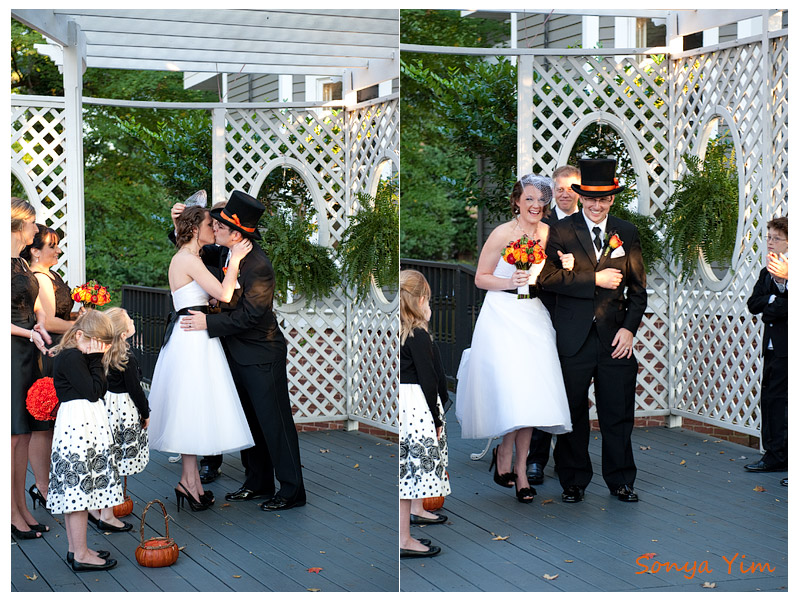 Sonya Kim’s photographs of a Halloween wedding at the Stanley House Inn