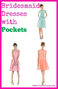 Bridesmaid dresses with pockets