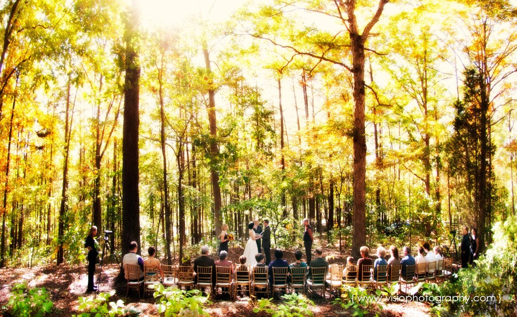 Outdoor fall wedding in Alpharetta, GA