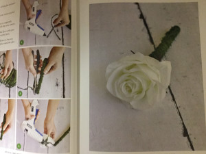 Moss Guest Book Pen for shabby vintage couture wedding