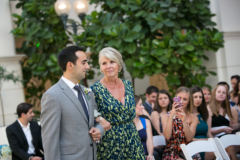 Seating of mothers' wedding ceremony music at Chateau Elan Winery and Resort