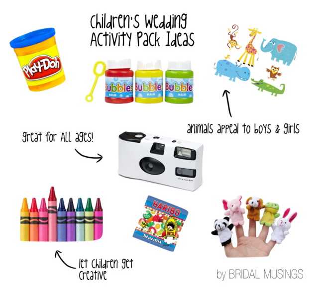 Kids' Activity Pack at Wedding