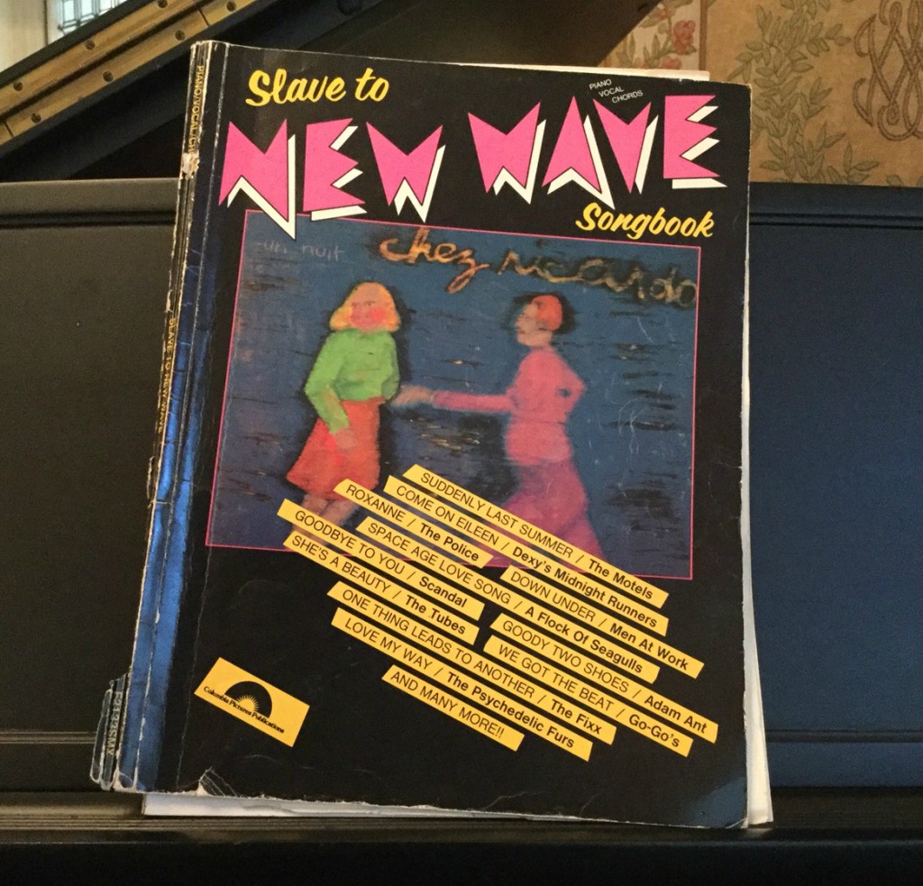 Slave to New Wave Piano music book with 80s songs