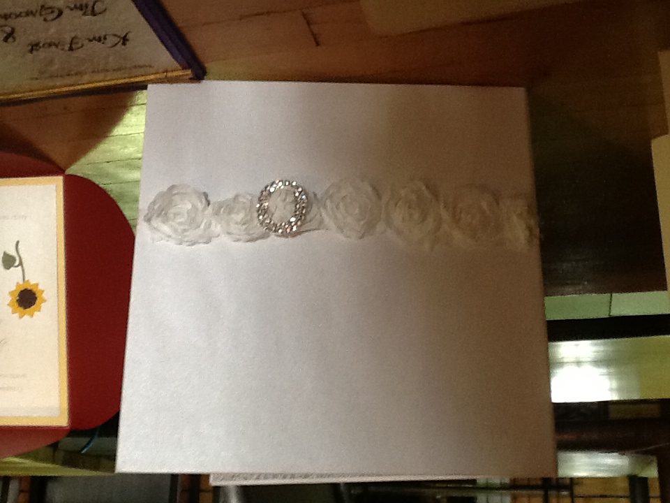White wedding invitation by Confetti