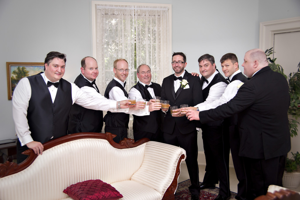 Groomsmen at Wimbish House wedding