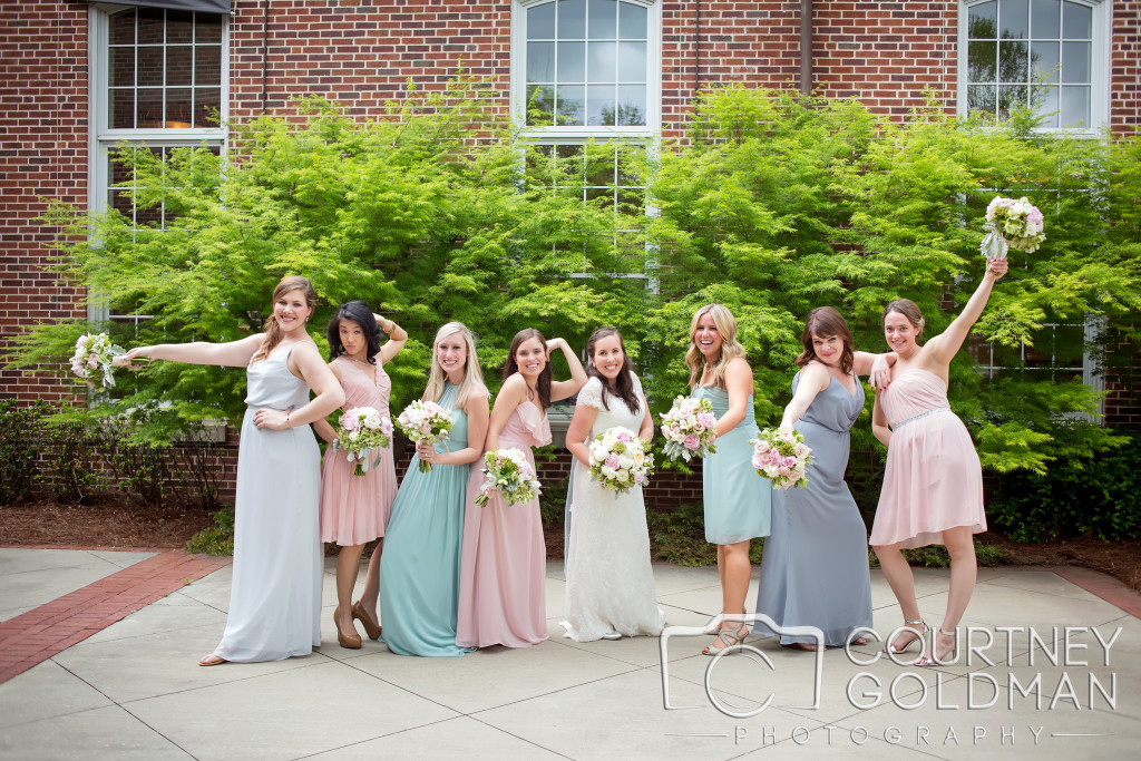 Bridesmaids at Atlanta wedding that Jennifer Blaske, Atlanta Wedding Pianist played for