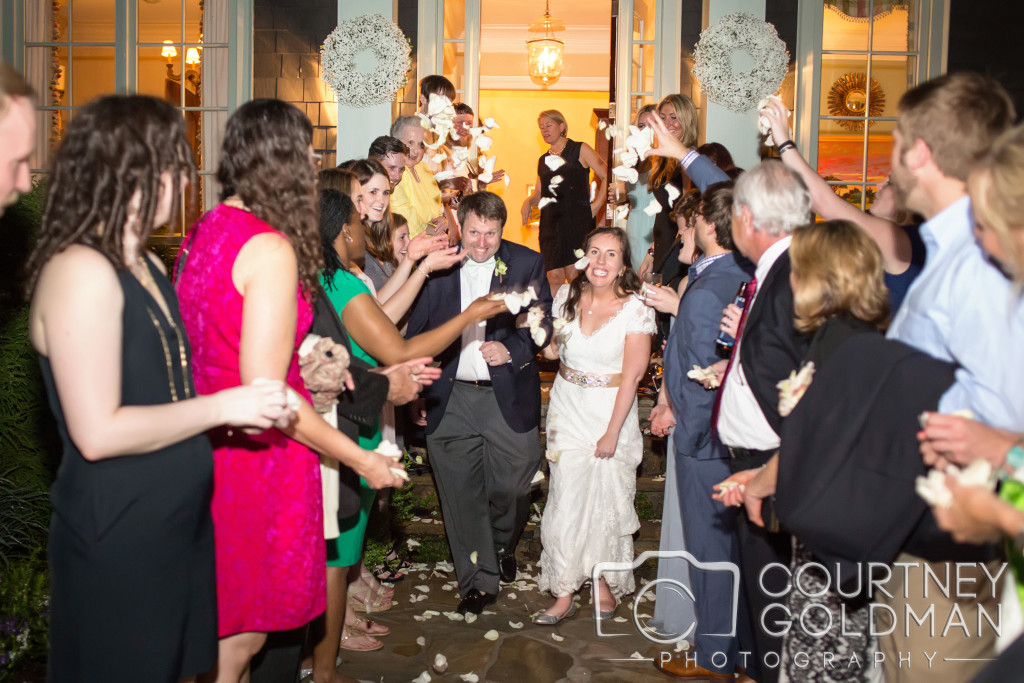 Bride and Groom exit at Atlanta Wedding 